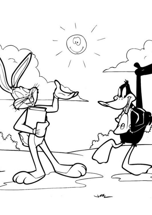 gangster daffy duck coloring pages - photo #19